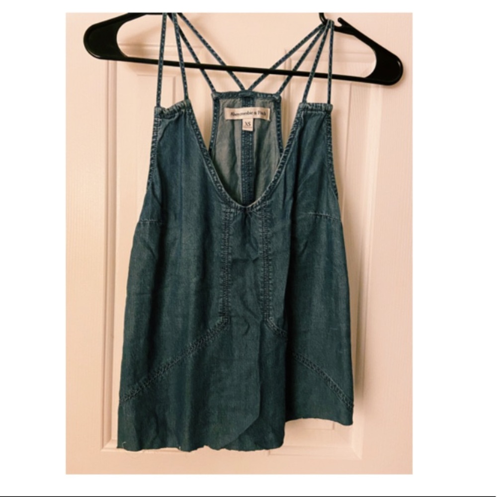 ABERCROMBIE & FITCH CROPPED TANK TOP